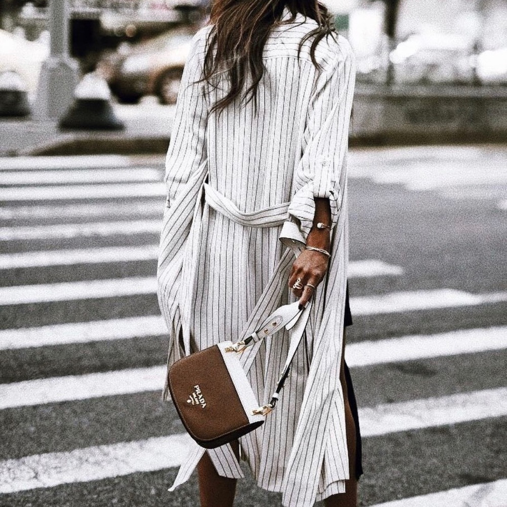 Babaton Kahlo Robe Striped Jacket / Coat size xxs